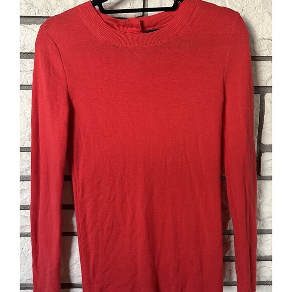 Banana Republic Womens 100% Merino Wool Lightweight Sweater Medium Coral Classic - Picture 1 of 5